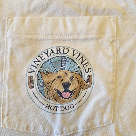 Vineyard Vines White Dog T-Shirt - Picture 6 of 6